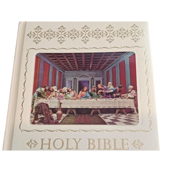 Holy Bible Home Health Education Service King James Version 1976 3D Hardcover - Picture 2 of 8